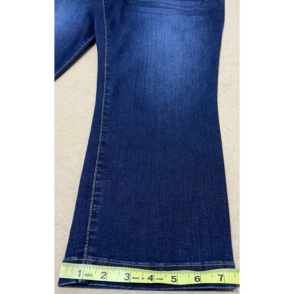 kut from the kloth Women’s Size 14 Jeans Crop Straight Blue Stretch Zipper - Picture 8 of 15